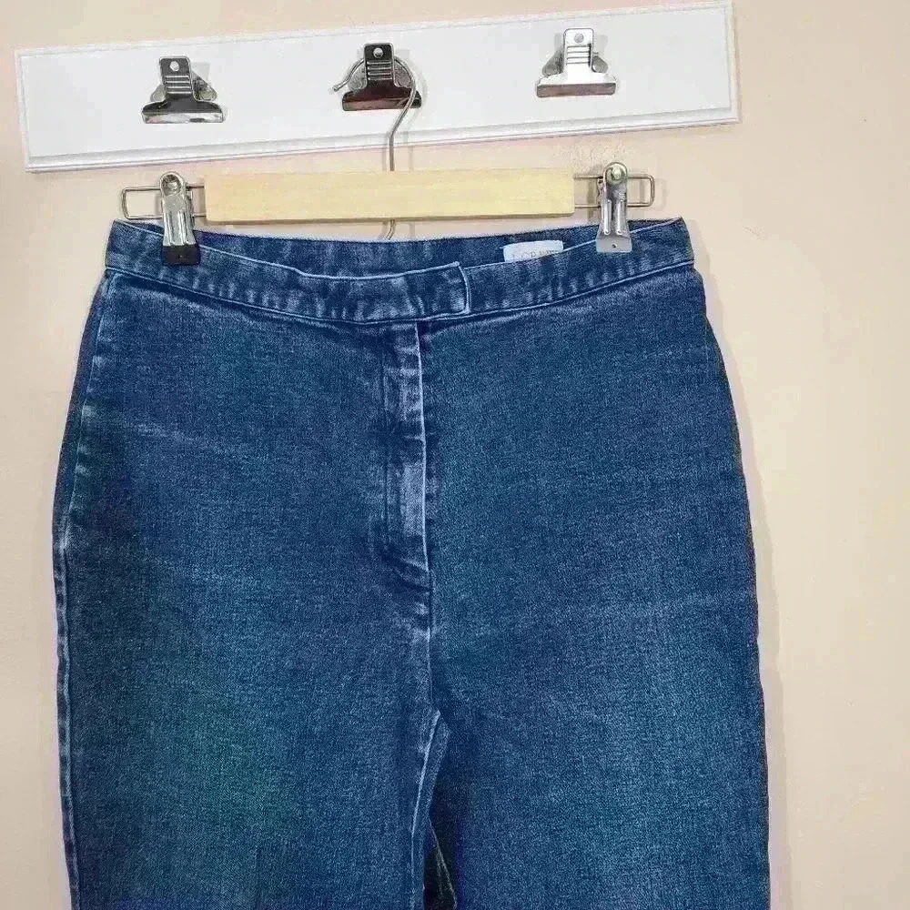 p7079 J. Crew hight Waist blue straight leg denim jean size 8 - Picture 3 of 7